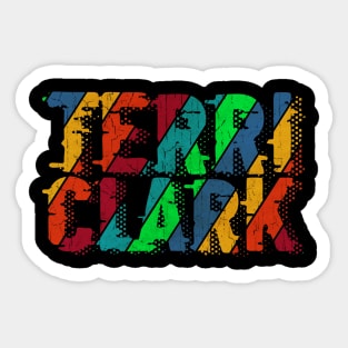 vintage color Terri Clark Sticker